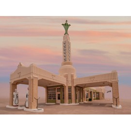 Conoco Tower Station - Route 66-500 Piece MI Puzzles Jigsaw Puzzle - 24" x 18" Interlocking - Made in USA