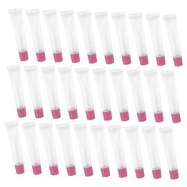 Baluue 50pcs Clear Squeeze Tubes for Lip Gloss Reusable Travel Cosmetic Containers Leak Lightweight Design for Balms and