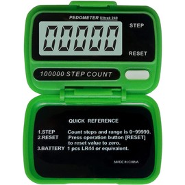 Ultrak Electronic Step Counter Pedometers (Green)