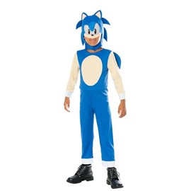 Rubie's 3016015-6000 Sonic Child Classic Costume Kids Fancy Dress, Boys, Girls, Blue, 5-6 Years