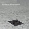 Floor Drain European Style Antique Stainless Steel and Copper Square
