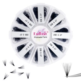 Premade Fans Eyelash Extensions 1000 20D Promades Eyelash Volume Lash Extensions Pointed Base Loose Fans Premade Lash Extensions Fans Handmade Pre Made Volume Lashes Mix (20D-0.07C, 15-20mm)