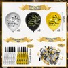 HOWAF New Year Decorations 2025: Happy New Year Banner, Balloons,