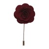 Kidney Button Flower Rose Handmade Brooch Pin for Buttonhole, Corsage,