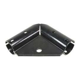 Plum Fittings 1 5/8" x 1 5/8" Black Chain Link Fence Top Gate Corner | Pressed Steel Top Gate Corner | Top Gate Elbow | Pack of 4