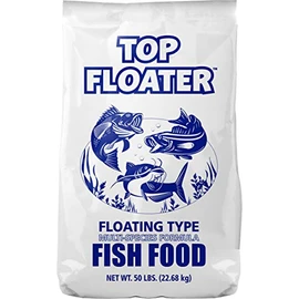 Sunshine Mills 10032 Commercial Grade Premium Floating Type Fish Food Top Floater, 50 lb