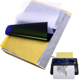 Combofix Tattoo Transfer Paper, 50 Sheets Thermal Stencil Transfer Paper for tattooing, Tattoo Tracing Paper A4 Size with Tattoo Supplies