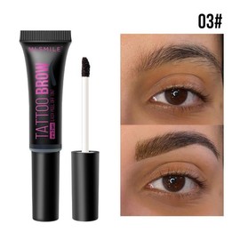 MLSMILE Waterproof Eyebrow Gel - Natural Peel-Off Dye Cream for All Skin Types eyebrow tint,Valentine's Day Gifts - Color: 03# BLACK