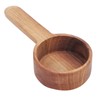 Nikou Kaffeelöffel Holz Messlöffel Größe Optionaler Küchensuppenlöffel(Short handle 8g)