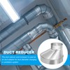 PATIKIL 8" to 4" Eccentric Duct Reducer, 1Pcs Galvanized Iron