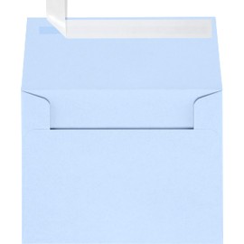 A2 Invitation Envelopes w/Peel & Press (4 3/8 x 5 3/4) - Baby Blue (1000 Qty.)