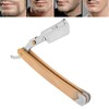 Men Straight Razor Portable Stainless Steel Manual Beard Shaver Trimmer