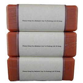 Traverse City Cherry with Australian red clay, all natural handmade cold process soap, essential oil soap. 3 bar pack 15 + oz.