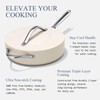 CookinCraze Nonstick Ceramic Sauté Pan with Lid (4.5 qt, 11"),