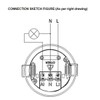 RTNLIT 110-240V Infrared Motion Sensor Switch, Recessed PIR Ceiling Motion