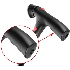 Deluxe Comfort Multi Function Cane and Walking Stick with Led Flashlight - Lightweight Collapsible Aluminum - Flashing Red Alert Lights & Emergency Siren - Safety Aid - Cane, Black