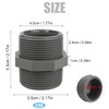 Double Nipple 1 1/2 Inch PVC Thread Fitting AG Check
