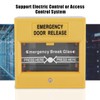 Cyrank Emergency Exit Door Release, Alarm Button Yellow Emergency Alarm