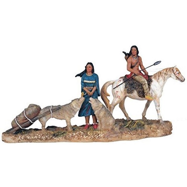 StealStreet SS-G-11393 Native American Couple Collectible Indian Figurine Sculpture Statue