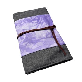 10pc Plug-In Bag, Multicolor Carry Bag for Tuning Forks with Compartments for Gemstone Boots and Accessories – Sound Therapy tools and Biofield Harmonization - Light Purple TD