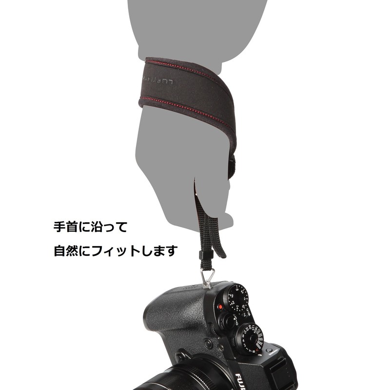 ハクバ HAKUBA ハンドストラップ ルフトデザイン エルゴハンドストラップ ミラーレス一眼/高級コンパクトデジカメ用 ネオプレン素材 KST-61EHBK