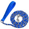 LUFFWELL Heavy Duty Metal Dog Chain Leash with Comfortable PU
