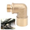 Lambda Sensor Extender, 90 Degree M18x1.5 Oxygen Sensor Extender Brass