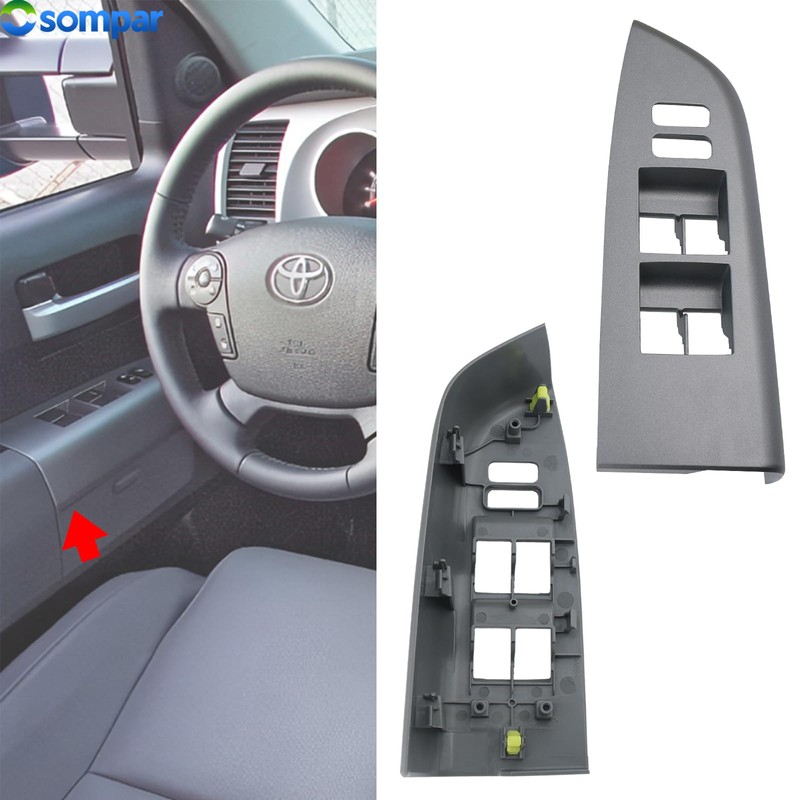 Osompar Door Window Switch Bezel Front Left Driver Side Compatible