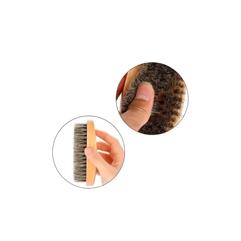 Cepillo Para Barba De 11 Cms Con Cerdas Genuina Jabali