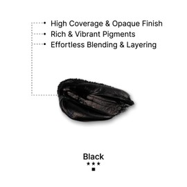 Art Whale Gouache Black Refills (50ml/1.7oz)|Intense Pigments, Easy Color Refill (2 pcs.)