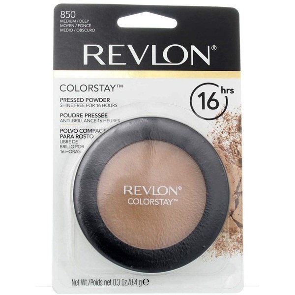 Revlon ColorStay Pressed Powder, Medium/Deep, 0.3 oz (Pack of 5)