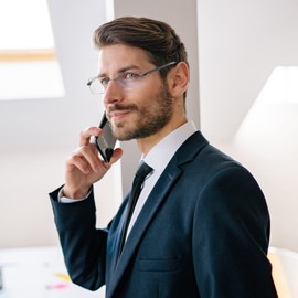 Missfive Premium Aluminum Progressive Multifocus Reading Glasses Men Blue Light Blocking, No-Line Spring Hinge Rimless Office Multifocal Metal Readers, Workspace for Mid-Near Range(2.25x, Gunmetal)