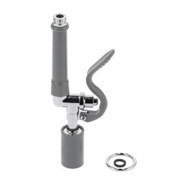 Commercial Faucet Spray Valve Kit, 304 Stainless Steel Commercial Faucet Sprayer Assembly High Pressure Rinse Faucet Spray Accessory for Hotels Kitchens Bar, Gray