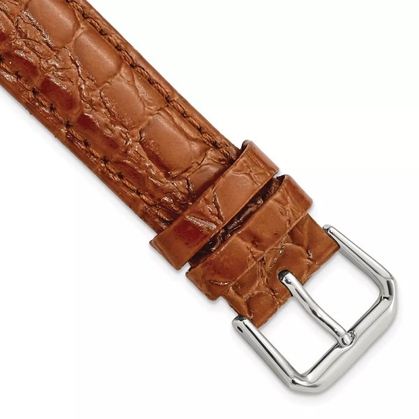 Unbranded 17mm Havana Alligator-Styl