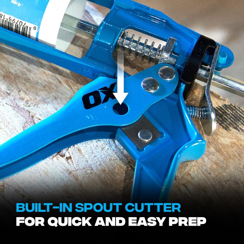 OX10-Ounce Skeleton Caulk Gun | 10:1 Thrust Ratio OX-T046206
