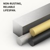 FILTA 1 Pack Matte Black Privacy Door Handles, Knurled Door