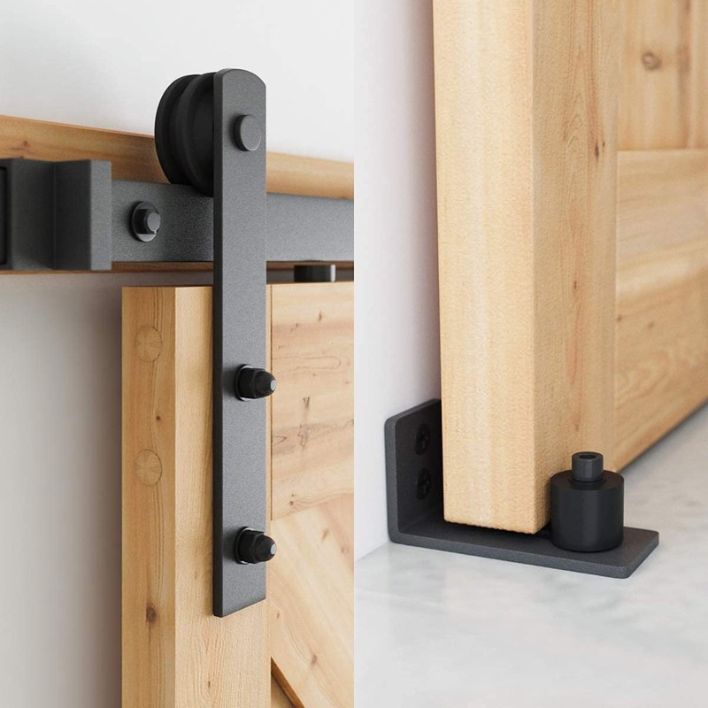 SMARTSTANDARD 7 FT Heavy Duty Sturdy Sliding Barn Door Hardware