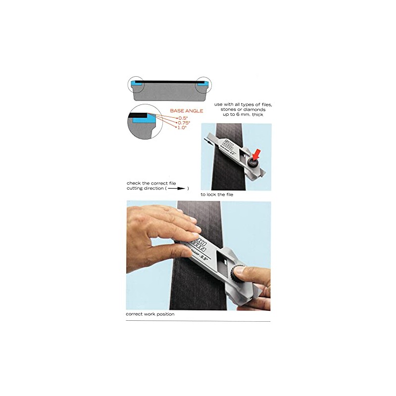 Ski Man Base Sharp Base Edge Bevelling Tool 1° Angle