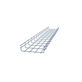NavePoint Wire Mesh Cable Tray, Electro Zinc Plated, Silver Steel, 1.97 x 7.88 x 59.06 inch, 2-Pack