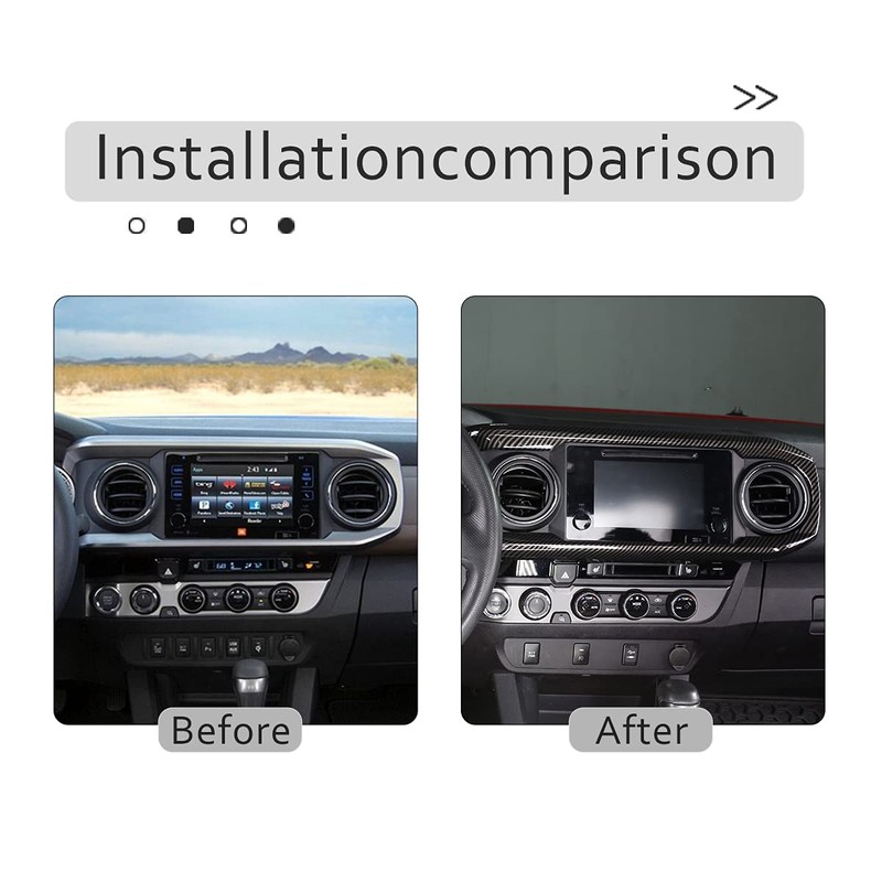 Car ABS Inner Look Central Console Dashboard Panel Cover Trim