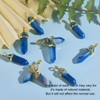 BEEFLYING 10 Pcs Bullet Shape Healing Pointed Natural Agate Pointed