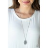 Paparazzi Gleaming Gardens Silver Necklace Paparazzi New