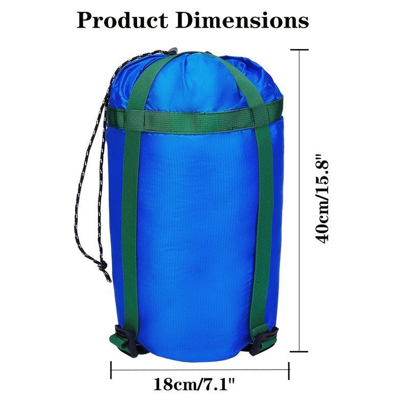 MOPHOEXII Compression Sack，10L Compression Stuff Sack, Water-Resistant & Ultralight Sleeping