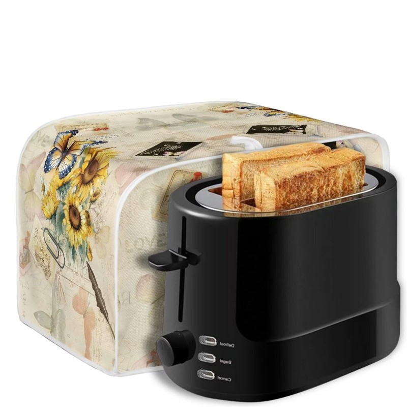 NETILGEN Toaster Dust Cover 4 Slice, Microwave Oven Grill Cover