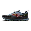 Brooks Men’s Cascadia 18 Mountain Trail Running Shoe - Citadel/Ebony/Lime