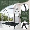 Privacy Outdoor Dog House & Elevated Bed 2-in-1, UPF50+ Sun