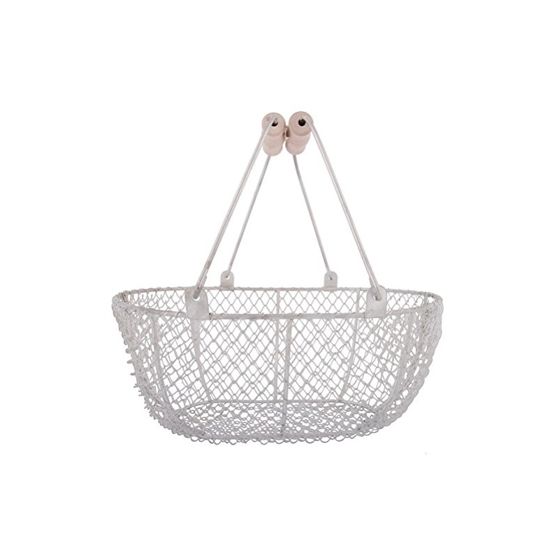 Traditional Wire Fruit, Flower & Vegetable Basket Trug 38cm x