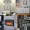 Silver Metalized Brushed Finish Molding Trim, Peel and Stick Strip