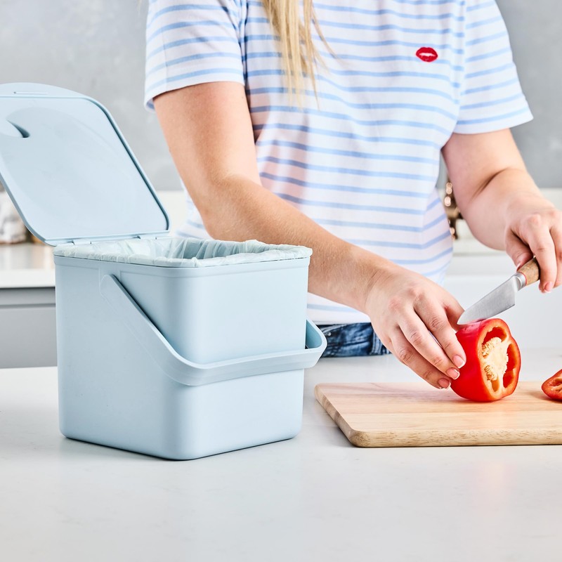 Minky Homecare Kitchen Compost Bin – Countertop Food Waste Caddy