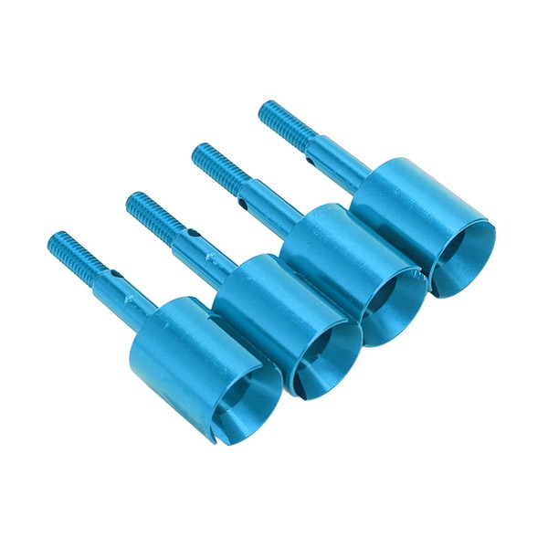 RC Car Diff Cup Joint Replacement, 4Pcs Aluminium RC Diff Cup Differential Joint Cup Compatible with Tamiya TT02 1/10 RC Vehicle(Blue)
